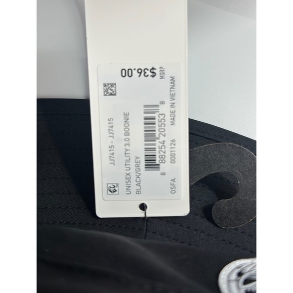 Adidas Unisex Utility 3.0 Black Grey Boonie Hat OSFA JJ7415 - Picture 3 of 5